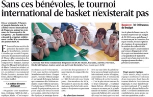 Tournoi Pâques - article Le Progrès 28/3