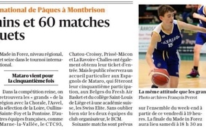 Tournoi de Pâques - article web le progrès 28/3