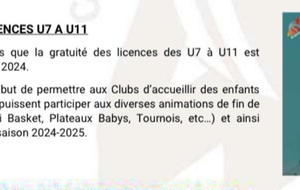 Licences de fin de saison - gratuites