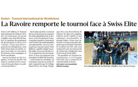 Tournoi de Pâques 2024 - Articles presse